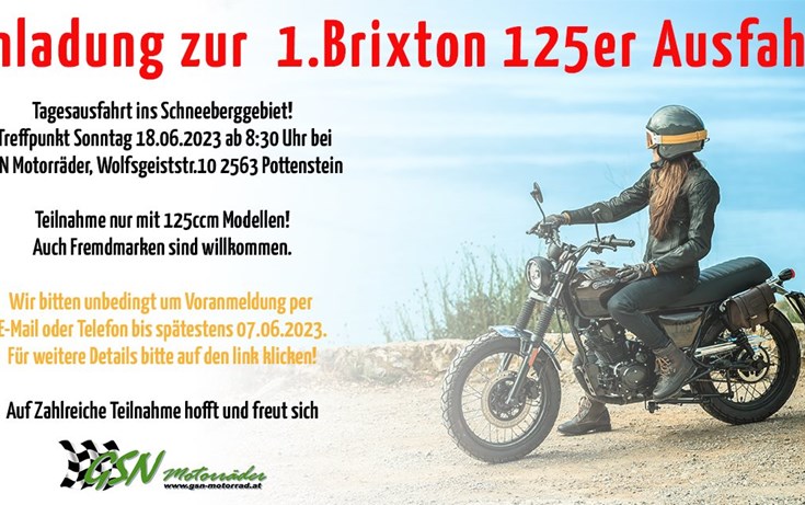 1.Brixton 125er Ausfahrt