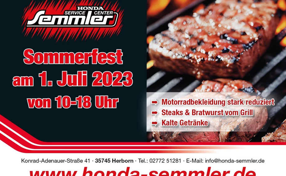 Honda Semmler - Sommerfest 2023 Bild 1: Honda Semmler - Sommerfest 2023