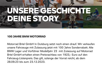 BMW 100 Jahre Jubiläumskampagne 