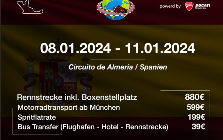 Circuito de Almeria mit DUCATI München