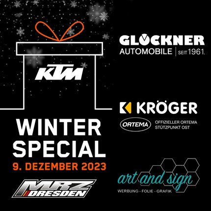Nikolaus Tag     Der Nikolaus kommt, es ist so weit, bei KTM-Dresden beginnt die Weihnachtszeit! Am 09.12. lassen wir uns nicht lumpen, so habt mit uns ein paar ...
