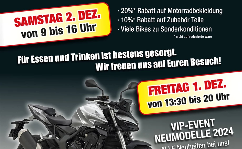 Honda Semmler - VIP EVENT 2023 "NEUHEITEN 2024" Bild 1: Honda Semmler - VIP EVENT 2023 "NEUHEITEN 2024"