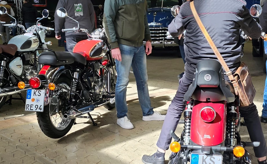Royal Enfield bei der Technorama Kassel. Bild 6: Royal Enfield bei der Technorama Kassel.