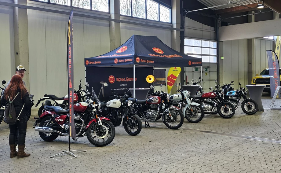 Royal Enfield bei der Technorama Kassel. Bild 8: Royal Enfield bei der Technorama Kassel.
