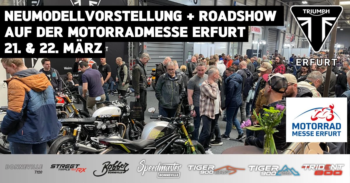 TRIUMPH ERFURT auf der Motorradmesse Erfurt HALLE 2