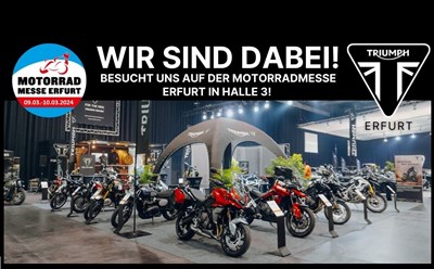 TRIUMPH ERFURT auf der Motorradmesse Erfurt vom 9.-10.März 2024 HALLE 3