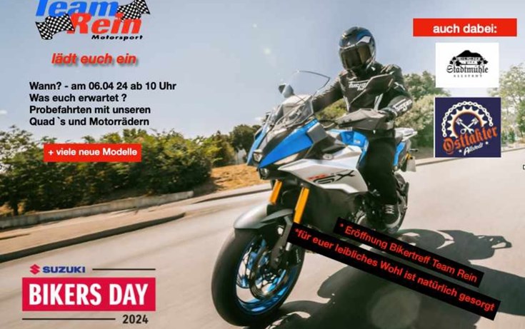 Bikersday; Frühlingsfest; Saisonstart