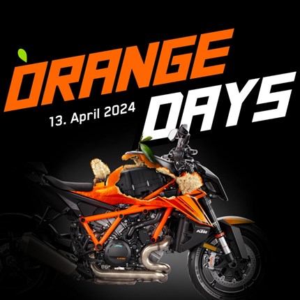 KTM Orangeday 2024  KTM Orangeday 2024 Wir laden euch herzlich ein zum KTM Orangeday am 13.04.2024 von 10:00 bis 15:00 Uhr Werft einen Blick unter die orange Schale! ...