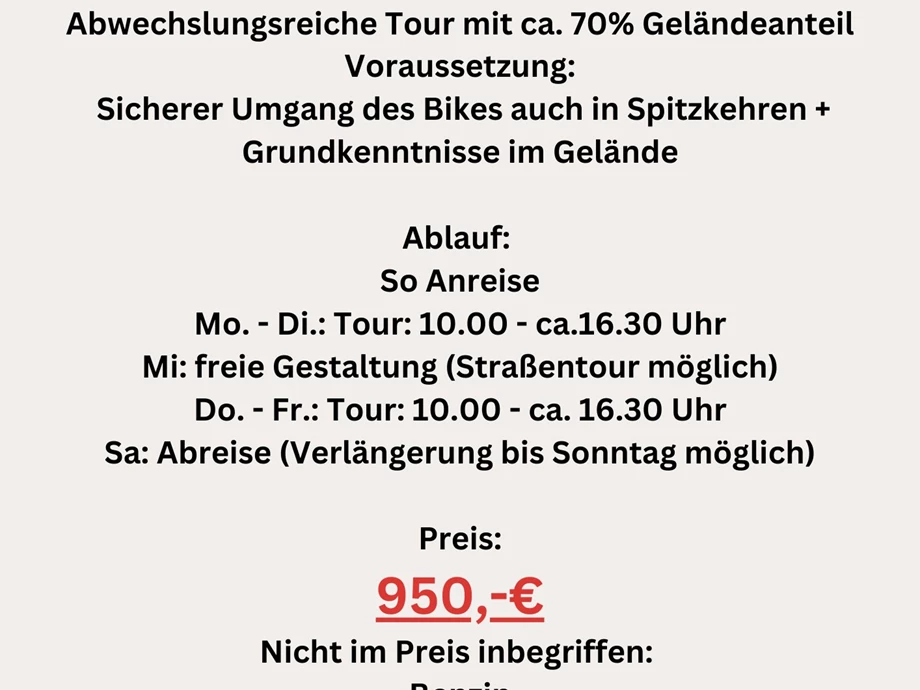 Warm up Endurotour Spanien Bild 1: Warm up Endurotour Spanien