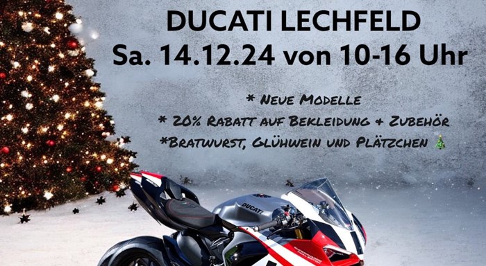 Weihnachtsfeier Ducati Lechfeld