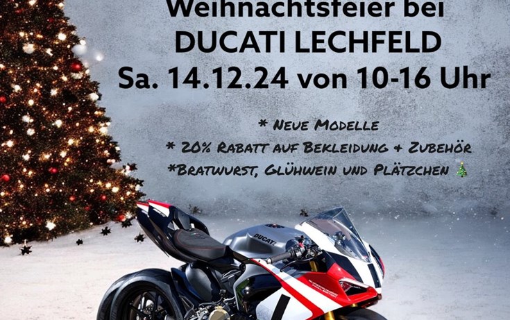 Weihnachtsfeier Ducati Lechfeld