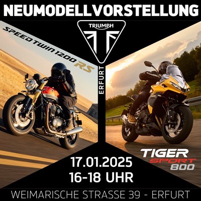 Neumodellvorstellung TRIUMPH SPEED TWIN 1200 RS & TIGER SPORT 800 