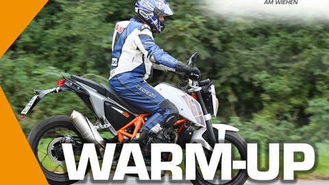 Motorrad Warm-up-Training