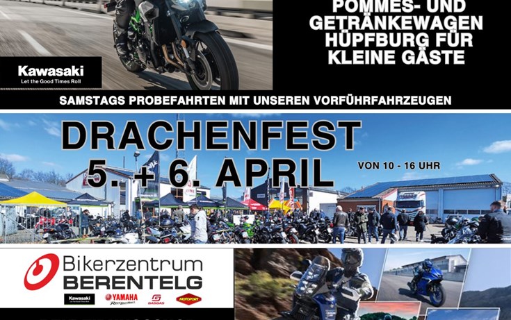 Neueröffnung + Kawasaki Drachenfest + Yamaha Saisonstart