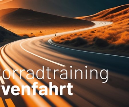 Motorrad Termin Kurventraining auf der Straße 