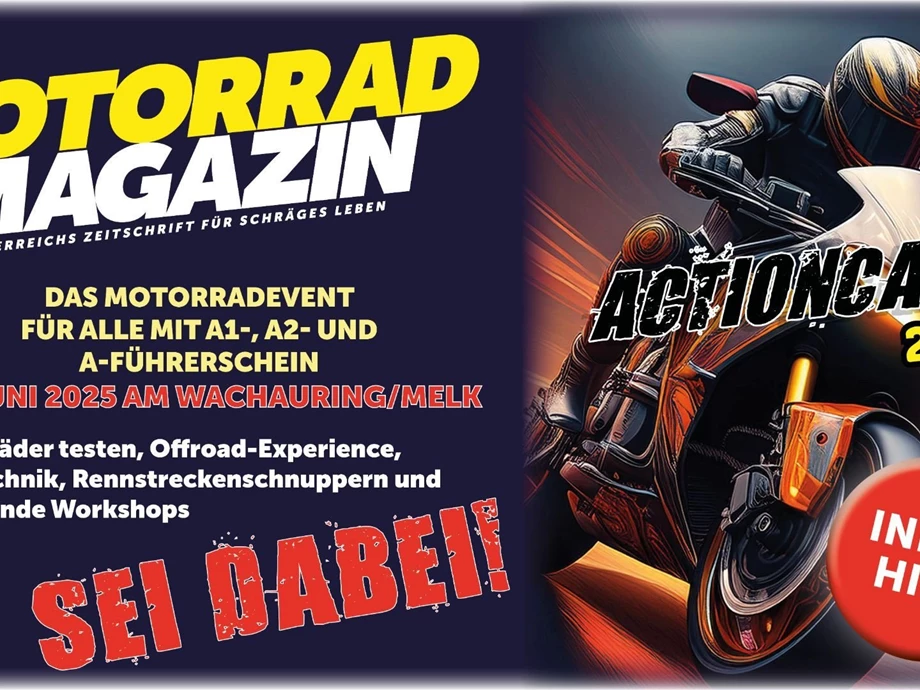 Triumph Rides on Tour - Motorradmagazin Ladiescamp & Actioncamp Bild 1: Triumph Rides on Tour - Motorradmagazin Ladiescamp & Actioncamp