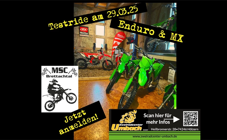 Testride Enduro + MX  Bild 1: Testride Enduro + MX