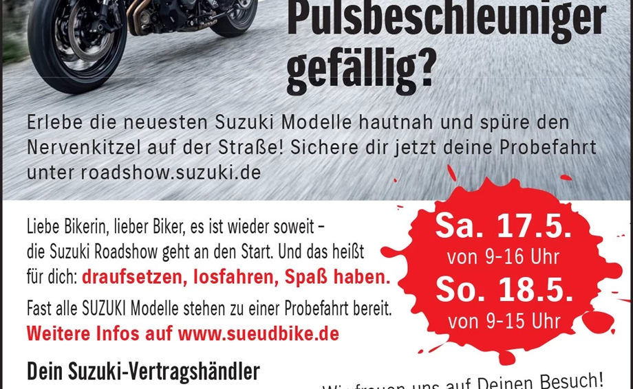 SUZUKI Road Show 2025  Bild 1: SUZUKI Road Show 2025
