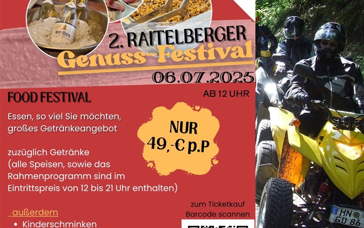 Raitelberg Genuss Festival am 6. Juli 