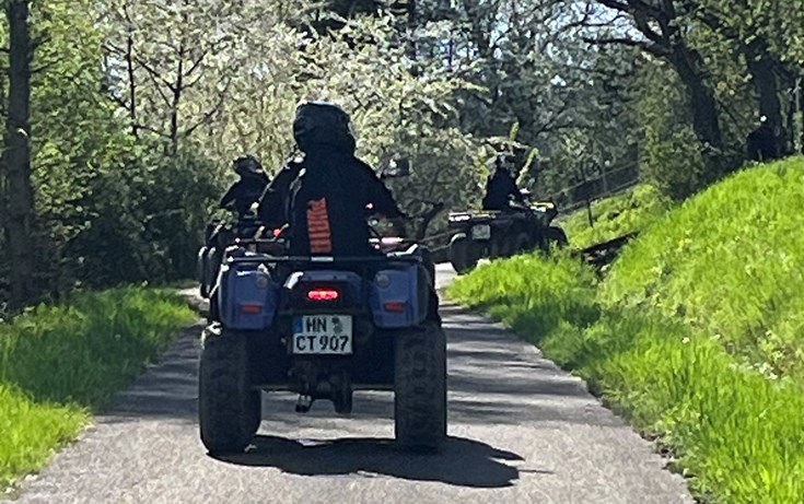 geführte 4 Stunden Quad Tour Hohenlohe und Mainhardter Wald am 26. Juli