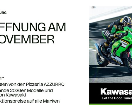 Motorrad Termin Neueröffnung Kawasaki Coburg