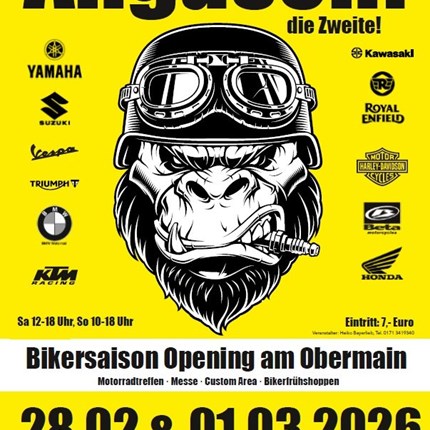 Motorradmesse "Angasen" Lichtenfels Unter dem Motto "Angasen" startet die Oberfränkische Motorrad-Szene in die neue Saison.