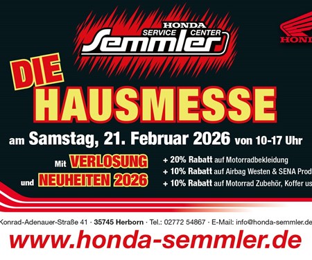 Motorrad Termin Hausmesse 2026