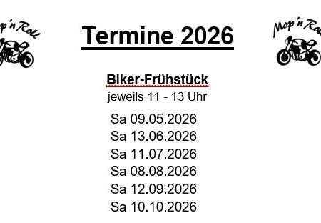 Motorrad Termin Biker-Frühstück Oktober 2026