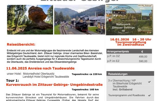 Motorrad Wochenende "ZITTAUER GEBIRGE" - Bild 2