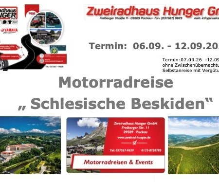 Motorrad Termin Motorradreise „Schlesische Beskiden“