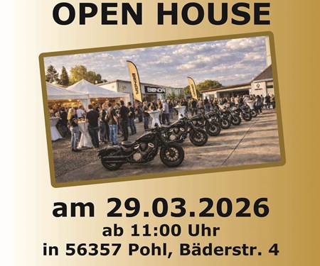 Motorrad Termin OPEN HOUSE – Saison Opening bei Benda Moto Taunus