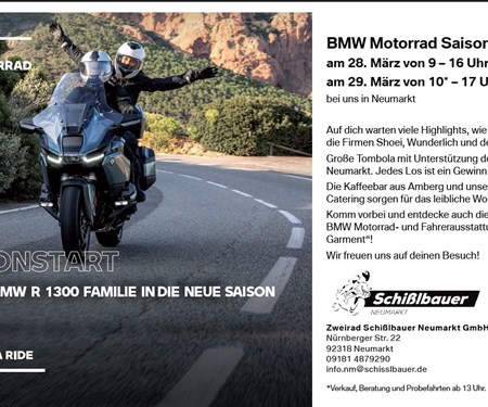 Motorrad Termin SAISONSTART 2026 IN NEUMARKT
