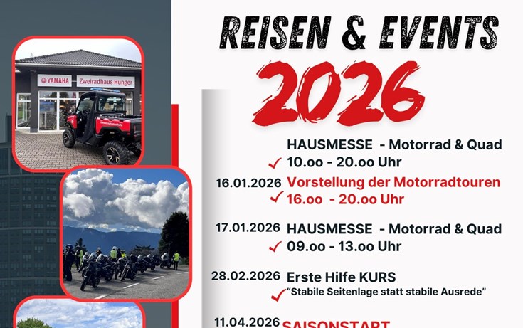 JAHRESÜBERSICHT  Eventˋs & Reisen