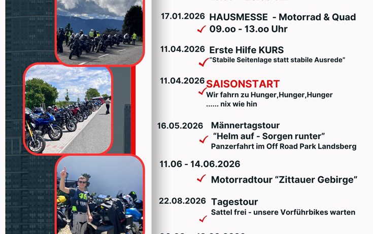 JAHRESÜBERSICHT  Eventˋs & Reisen