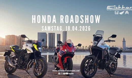 Honda Roadshow 2026 - Das Motorradevent zum Saisonstart