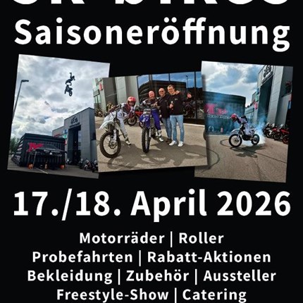sk-bikes Saisoneröffnung Freestyle-Show, Probefahrten, viele Aussteller und mehr!