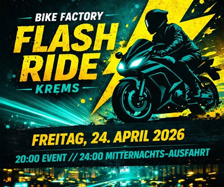 Motorrad Termin FLASH RIDE 01 // KREMS
