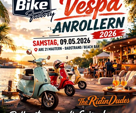 Motorrad Termin Vespa Anrollern mit den Ridin Dudes 🛵