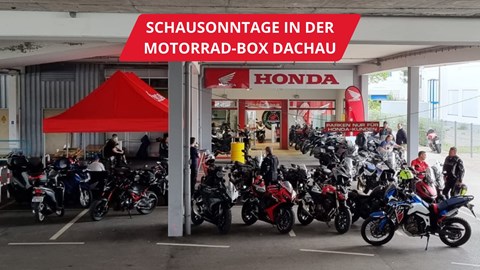 Schau-Sonntag in der Honda Motorrad-Box Dachau