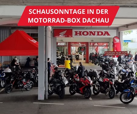 Motorrad Termin Schau Sonntag in der Honda Motorrad-Box Dachau