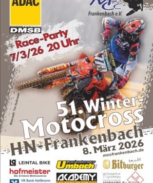 Motorrad Termin 51. Winter Motocross Frankenbach