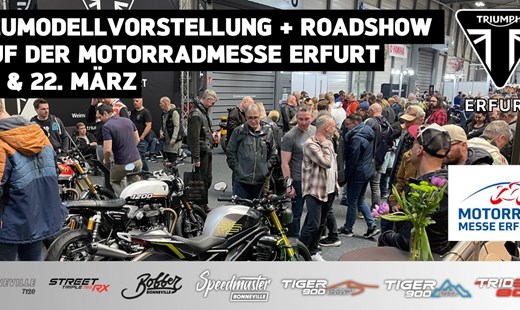 TRIUMPH ERFURT auf der Motorradmesse Erfurt HALLE 2