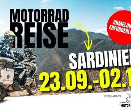 Motorrad Termin MOTORRADREISE - SARDINIEN