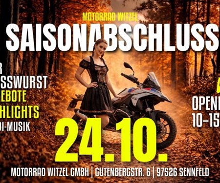 Motorrad Termin SAISONABSCHLUSS 2026