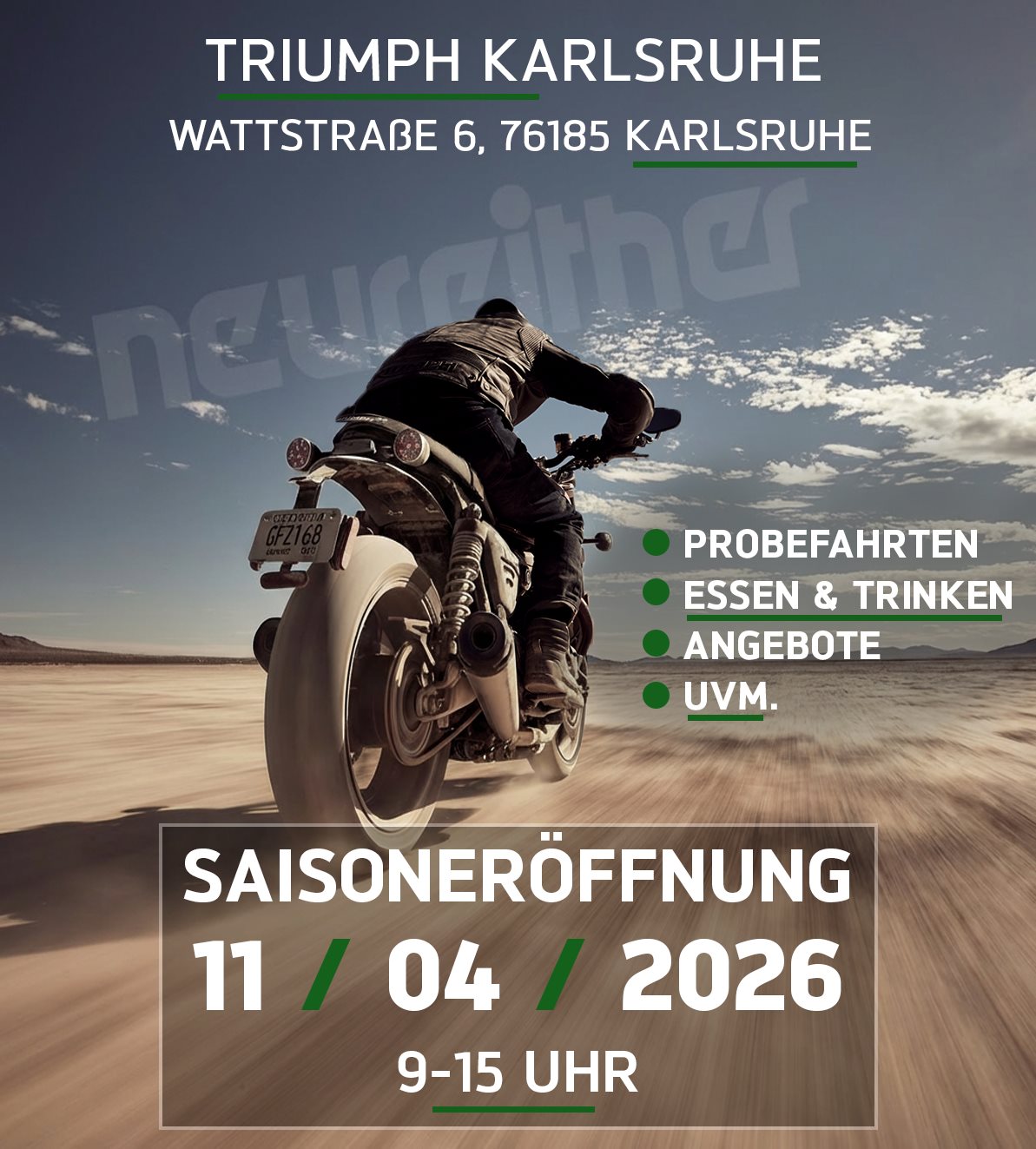 Triumph Karlsruhe Saisoneröffnung