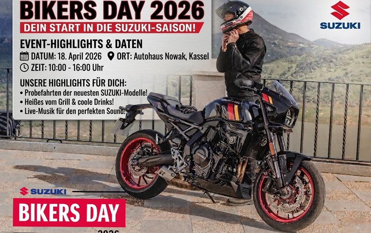 Suzuki und Royal Enfield Biker’s Day 2026
