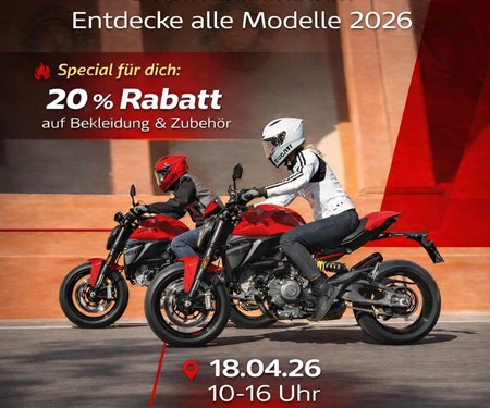 Motorrad Termin DUCATI Lechfeld Saisonstart 18.04.26