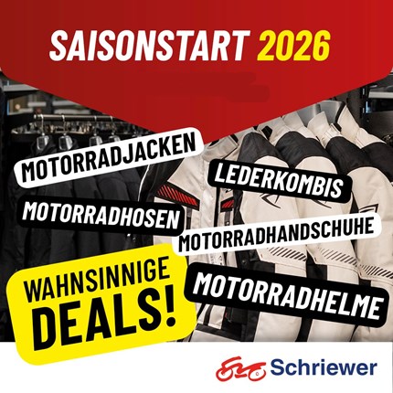 Saisoneröffnung 2026 bei Schriewer! Samstag: 9:30 - 16:30 Uhr ----- Sonntag: 10:00 - 16:30 Uhr*