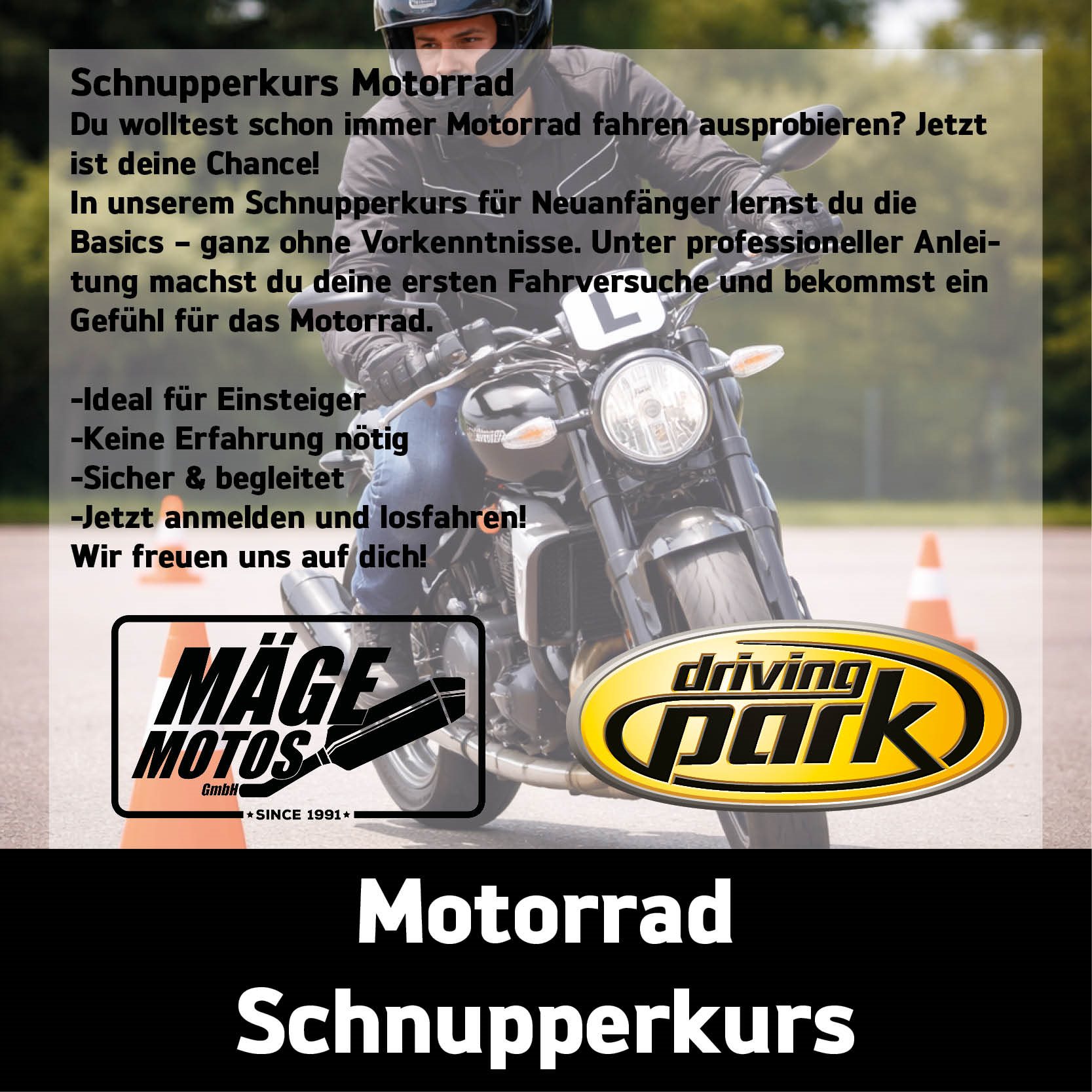 Motorrad-Schnupperkurs