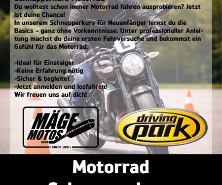 Motorrad Termin Motorrad-Schnupperkurs